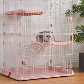 おしゃれ 猫 ケージ キャットケージ 2段 猫ゲージ おしゃれ キャットハウス ネコ ハウス 多段 留守番 保護 脱走防止 多頭飼いペットケージ