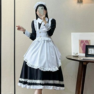 ハロウィン コスプレ メイド服 クラシック 長袖 ワンピース 洋服 仮装 コスチューム ドレス セクシー 大きいサイズ 喫茶 ロリータ ハロウィン パーティー 誕生日 クリスマス ロング丈 女の子