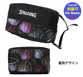 【送料無料／刺繍可】スポルディング シューズケース バスケット シューズケース〔SPALDING 42-002SPM 42002SPM〕バスケットシューズバッグ バスケシューズバック バスケシューズ袋 バスケットボールシューズケース バッグ刺繍可 バック刺繍可