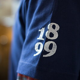 FABRICATシャツカラー:インディゴサイズ:S・MTSUJIMOTOCOFFEESHOPT-shirtスタッフTシャツ