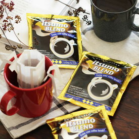 ドリップコーヒー「イツモブレンド」（100杯 / 300杯 / 500杯 / 1,000杯）送料無料 / 辻本珈琲オリジナルブレンド中煎り / シティーロースト / 1杯8g入り / 工場直送 / 挽きたて新鮮 / ドリップバッグ / まとめ買いセット / 大容量パック / お得用 / 業務用