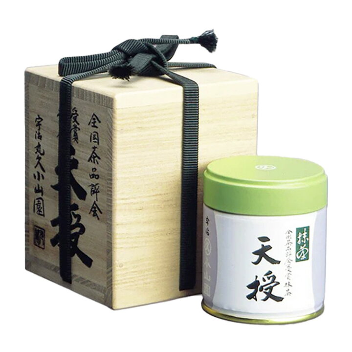 楽天市場】【丸久小山園】受賞抹茶「天授」40g缶桐箱入り全国品評会  