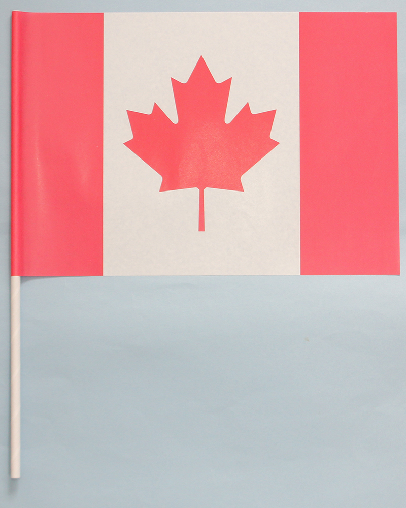 スポーツ オリンピック の応援に イベントの盛り上げに ハイクオリティ カナダ 旗 国旗 流行 手旗 紙