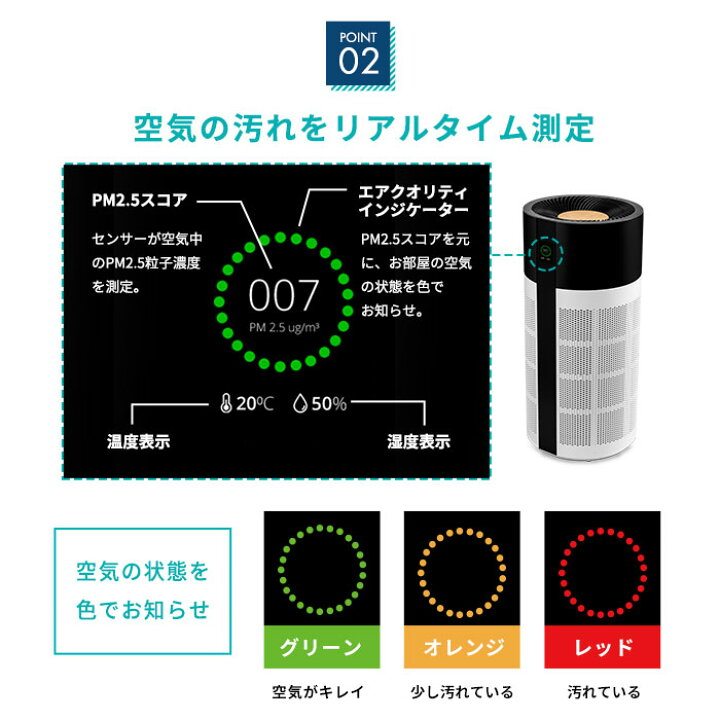 楽天市場】duux デュクス Tube チューブ DXPU03 空気清浄機 空気清浄器 