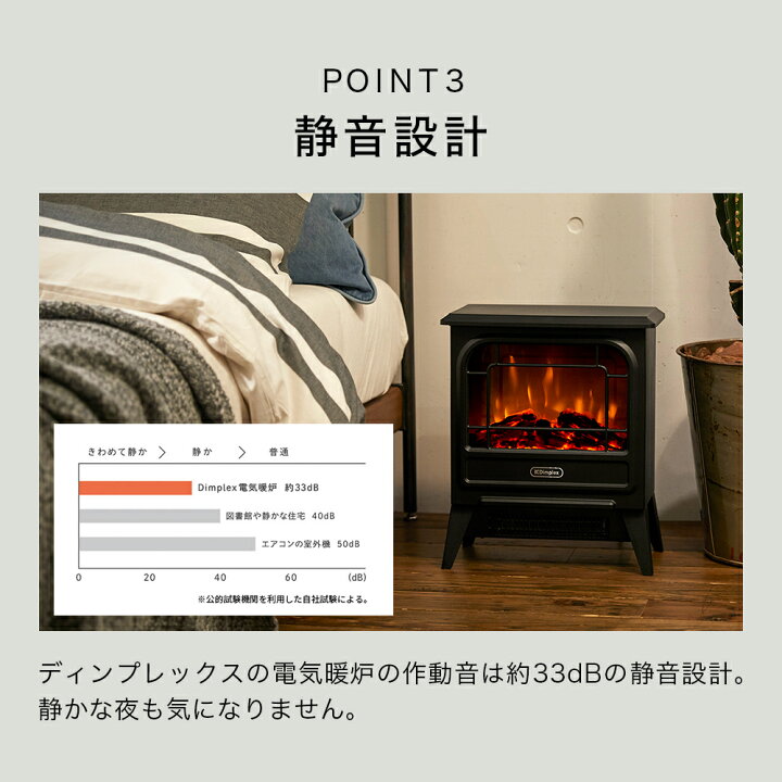 楽天市場】電気ストーブ セラミックヒーター 薪ストーブ 小型 速 