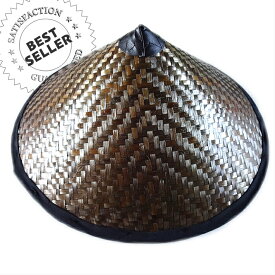 日差しに強く熱を逃がすので釣りや農作業で大活躍。菅笠 竹笠 アジロ笠　笠【農作業 帽子 釣り 帽子 フィッシング 紫外線 メンズ 紳士 竹 笠 五徳】