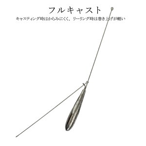 フルキャスト【5号 6号 8号 10号12号 15号 20号 23号 25号 27号 30号】【2個入り】【釣り オモリ おもり 錘 重り 鉛 シンカー 日本製 天秤 投げ釣り キャスティング 遠投】キャスティング時は絡みに