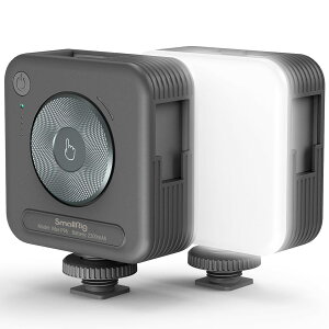 SmallRig LED�r�f�I���C�g �|�[�^�u���J�������C�g 96��LED�r�[�Y �ʐ^�r�f�I�Ɩ��p �[�d�� 2200mAh CRI 95+ 2700-6500K �����\�p�l�� �R�[���h�V���[3�t�� 3286B