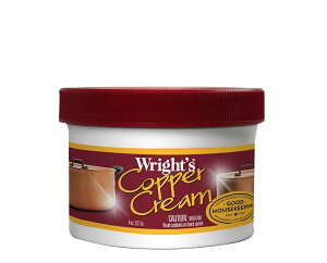 Wright's Copper Cream - For Cleaning and Polishing Pots, Sinks, Mugs, Hardware, Pans and More - 8 fl. Oz. by Wright's