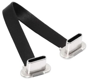 TYPE-C �V���[�g�t���b�g�P�[�u�� USB 2.0 USB-C 90�x PD 65W �����[�d �f�[�^�]�� �t���L�V�u���P�[�u��