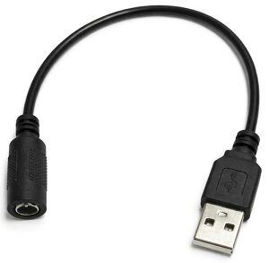 USB Type-A DC�d���P�[�u�� 5V�o�� DC���d �[�d �d�������p ��20cm
