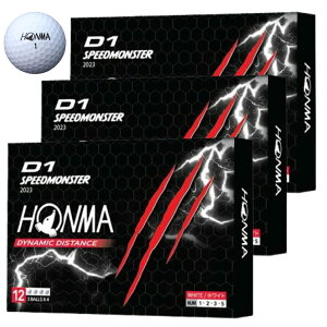 �y3�_�[�X�Z�b�g�zHONMA D1 SPEEDMONSTER �X�s�[�h�����X�^�[(�X�s����) 2023�N���f�� BT2302 �z���C�g 36�� �f�B�X�^���X �S���t�{�[�� �{�ԃS���t ���{�X�V���b�v�J�[�h�t��