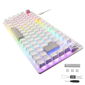 �G���R�� �Q�[�~���O�L�[�{�[�h V custom VK720A �L�� ���E�� ���C���A�i���O���m�X�C�b�`���� 75���T�C�Y TK-VK720A�V���[�Y (�z���C�g/���{��z��)