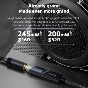 FiiO KA11 USB C - 3.5mm�I�[�f�B�I�A�_�v�^�[ 32�r�b�g/384KHz Type C - 3.5mm USB�h���O�� HiFi DAC �A���v Android/iOS/Windows/Mac�p