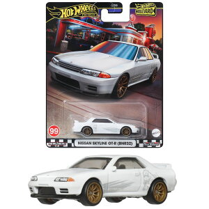 �z�b�g�E�B�[��(Hot Wheels) �u�[���o�[�h ���Y�X�J�C���C�� GT-R (BNR32) ��蕨�������� �~�j�J�[ 3�΂��� �z���C�g HRT74