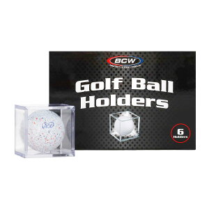 BCW Golf Ball Square - Holder & Display Case (Box of 6 Cubes)