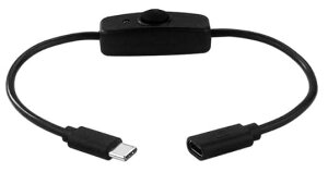 USB�X�C�b�`�t�������P�[�u�� ��28cm ON/OFF�����v�t��