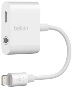 belkin 3.5mm Audio+Charge RockStar MFi�F�� ���C�g�j���O �ϊ� �C���z�� �A�_�v�^ ���y�[�d���� iPhone7/7Plus�Ή� [�������K�i] F8J212BTWHT-A