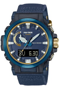 [�J�V�I] �r���v �v���g���b�N �y�������K�i�zCASIO WATCH 50TH ANNIVERSARY���f�� �d�g�\�[���[ PRW-61SS-2JR �����Y �u���[×�S�[���h