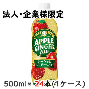 �y�@�l�E��ƌ���̔��z[���] �T���g���[ �N���t�g�{�X �A�b�v�� �W���W���[�G�[�� 500ml PET 24�{ (1�P�[�X) �V���L�b�� APPLE GINGER ALE �������� 50430