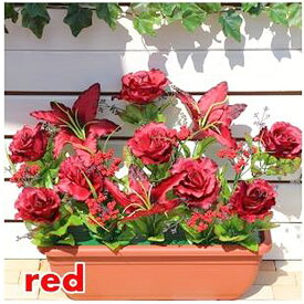【個人様購入可能】●【HC-1P】 薔薇プランター 造花 レッド 送料無料 92851