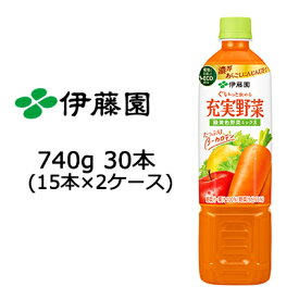 【個人様購入可能】 伊藤園 充実野菜 緑黄色ミックス PET 740g ×30本 (15本×2ケース) 送料無料 49895