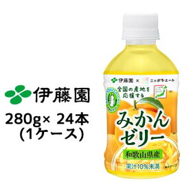 【個人様購入可能】 伊藤園 ニッポンエール みかん ゼリー PET 280 g × 24 本 (1ケース) 送料無料 43161