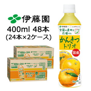 【個人様購入可能】伊藤園 ニッポンエール 国産 かんきつ トリオ 400g PET 48本 (24本×2ケース) 八朔 河内晩柑 温州みかん 送料無料 43728