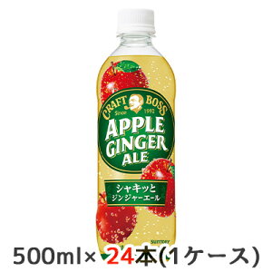 �y�l�l�w���\�z[���] �T���g���[ �N���t�g�{�X �A�b�v�� �W���W���[�G�[�� 500ml PET 24�{ (1�P�[�X) �V���L�b�� APPLE GINGER ALE �������� 50430