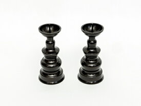 東型ダルマ 黒光色 3寸1対