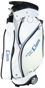 レザックス(LEZAX) 埼玉西武ライオンズ 9.0型キャスター付きキャディバッグ ホワイト SLCB-2438