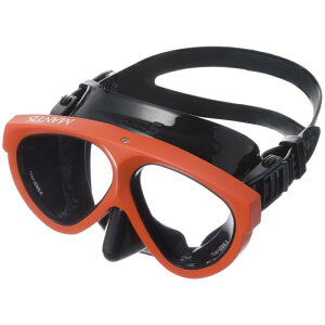 GULL(ガル) GM-1036 マンティス5 ブラックシリコン ブライトセイフオレンジ ダイビング用マスク