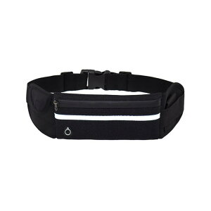 OUSHICHUANGランニングポーチ 軽量 防水 ウエストポーチ スマホ対応 薄型 おしゃれ メンズ レディース 夜間反射 素材 肌身につけ 水筒ポーチ付き・ベルトが調整可能・イヤホンホール付き ウ