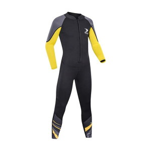 ウェットスーツ 子供 2.5mm 男女兼用 キッズ 長袖水着セット フロントジップ フルスーツ ラッシュガード マリンスポーツ ダイビング 水遊び プール 防寒保温 日焼け止め