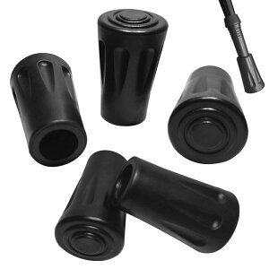 LUYING トレッキングポール キャップ 5個セット 交換用保護 ラバーキャップ 端末保護キャップ 滑り止め 耐磨耗 取り替え用 登山/スキー/ウォーキング/ハイキング 軽量 耐磨耗 汎用(内径11mm)