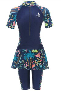 AOIF レディース水着 ラッシュガード可愛いセット 高級 フィットネス 長袖 多用途運動服 【M-4XL大きいサイズ】 20279