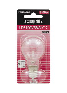 �p�i�\�j�b�N �~�j�d�� �A���S���K�X �~�j�N���v�g���d����֕i 100V 40�`(36W) E17���� 35mm�a �N���A 1���� LDS100V36WC2