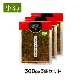 送料無料！イヌイの福岡県産辛子高菜「漬物語り」小辛3袋セット 300g×3袋セット おつまみ ごはんのお供 漬物 辛さ控えめ 九州 お取り寄せ 手土産