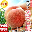 《送料無料》【消えゆく品種を救え】山梨県産　大藤の浅間白桃　【特秀品】約1.5kg(5〜8玉) frt ☆ ランキングお取り寄せ