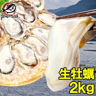 送料無料 生牡蠣 2kg 生食用カキ 冷凍時1kg解凍後850g×2 冷凍むき身牡蠣 生食用 新製法で冷凍なのに生食…