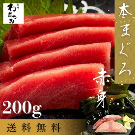 【送料無料】 父の日 ギフト ＼マグロ頭肉プレゼント中／ まぐろ 本マグロ 赤身 柵 200g ◆ マグロ 刺身 鮪 本鮪 お刺身 海鮮 刺し身 冷凍グルメ お取り寄せ 夏 冬 グルメ 贈答 贈り物 自宅用 熨斗 お中元 内祝