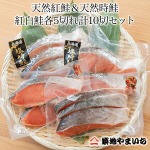 紅鮭&時鮭の紅白鮭各5切れ計10切セット【送料無料】【お歳暮】【ギフト】【05P09Jan16】
