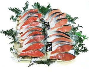 紅鮭&時鮭の紅白鮭各10切れ計20切セット【送料無料】【お歳暮】【ギフト】【05P09Jan16】