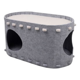 猫用 ベッド ケーブ - 取り外し 可能 で 快適 な ペット 用品 - 密閉型 キャットベッド 子猫 トンネル,室内 屋外 冬季 家庭用 小型 中型 大型 猫種 子猫 睡眠 遊び