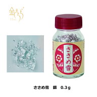 食用 純銀 銀箔 銀粉【ささめ雪　銀】0.3g入り お菓子作り 料理 ケーキ 和菓子 トッピング デコレーション
