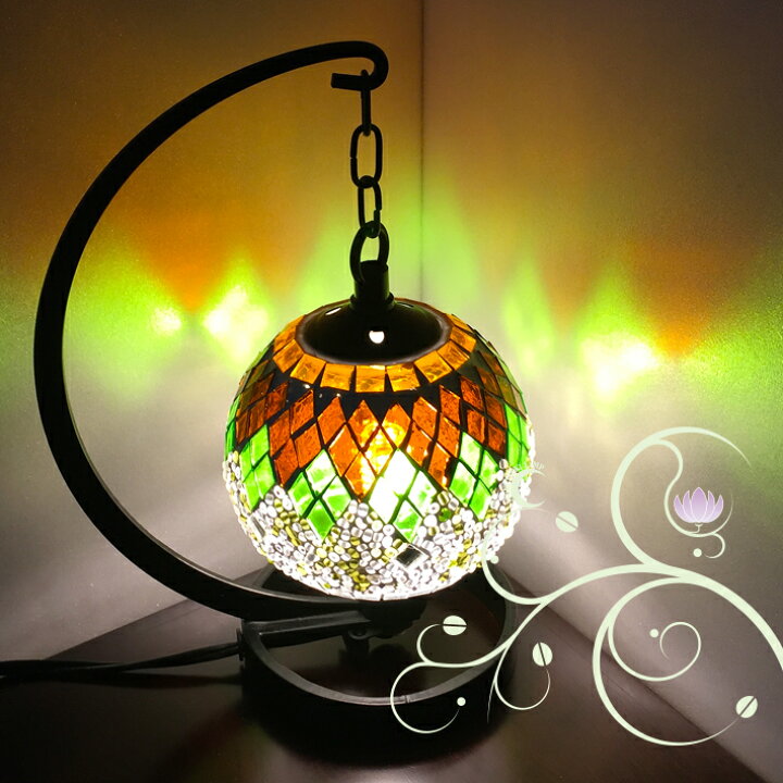 楽天市場】トルコモザイクランプS トルコ ランプ ベッドサイド  