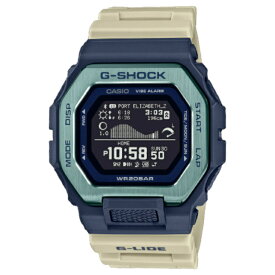 正規品　G-SHOCK Gショック　ジーショック　G-LIDE　ホワイトバンド　GBX-100TT-2JF ネイビー色ケース　ベージュ色バンド　タイドグラフ　カシオ　電池式　ブルートゥース　Bluetooth　デジタル　ラッピングサービス　送料無料