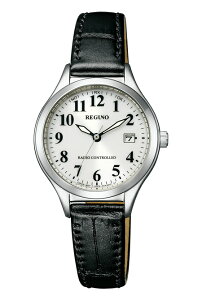 国内正規品 レグノ レディース シチズン KS1-210-20 ソーラー 電波時計 10気圧防水 アラビア数字 白文字板 牛革バンド(黒) ラッピングサービス