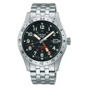 正規品　セイコー5スポーツ　Field series　SBSC011　SEIKO　自動巻　GMT機能　10気圧防水　黒文字盤　ブラック　メカニカル　日付　ラッピング無料　バンド調整サービス　送料無料