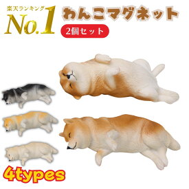 柴犬 マグネット 2個セット 犬雑貨 犬のマグネット リアル 犬フィギュア 磁石 黒柴 赤柴 白柴 黄柴 4色 日本犬 冷蔵庫 インテリア かわいい ミニチュア 小物 デスク 癒し 送料無料